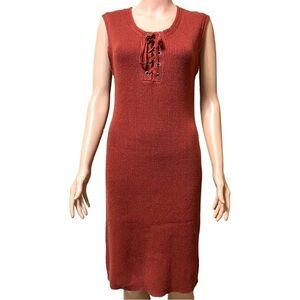 NWT Cupcakes and Cashmere Brick Ribbed Sweater Dress
